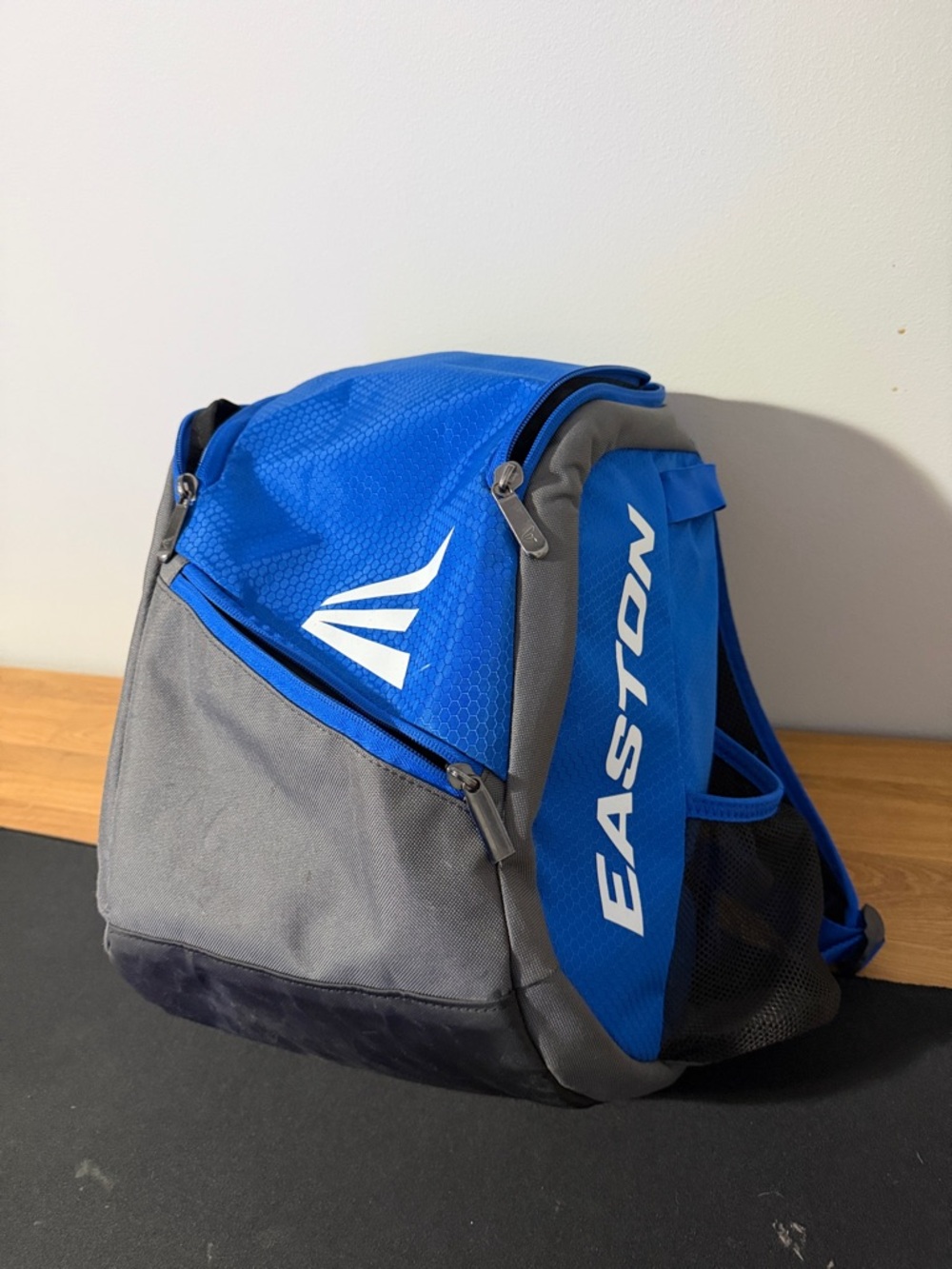 Easton Blue and Gray baseball Athletic Backpack